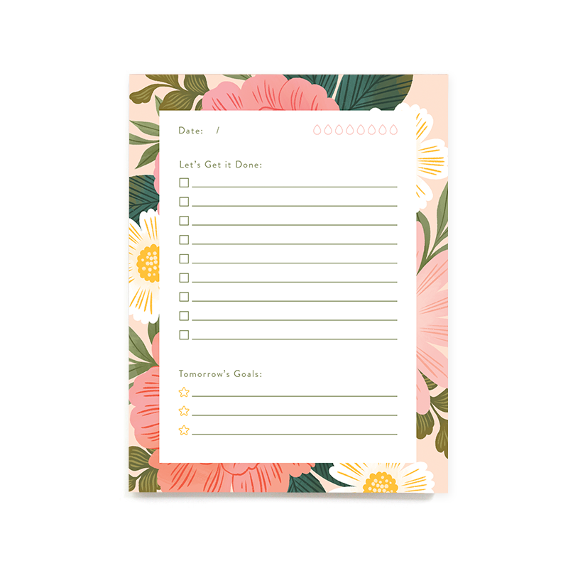 Sunny Floral Notepad