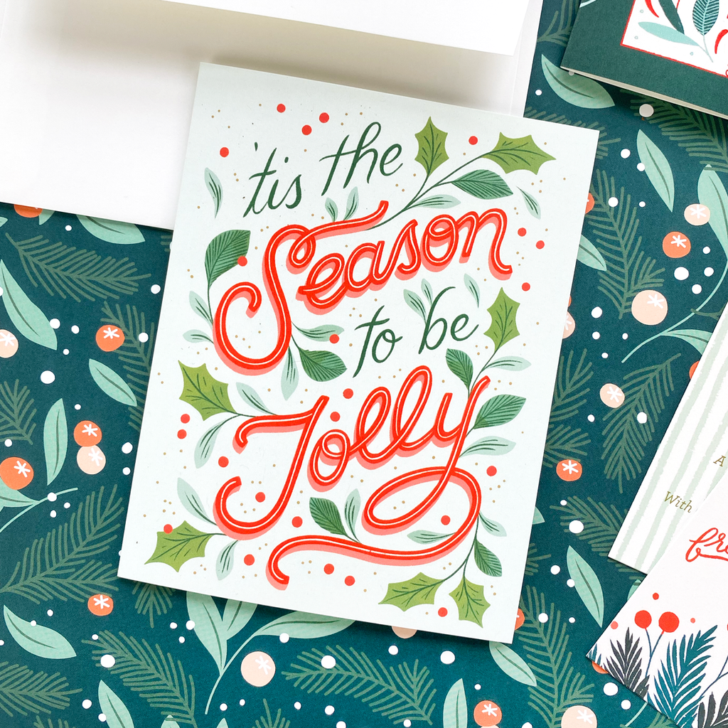 Tis The Season to Be Jolly Holiday Card