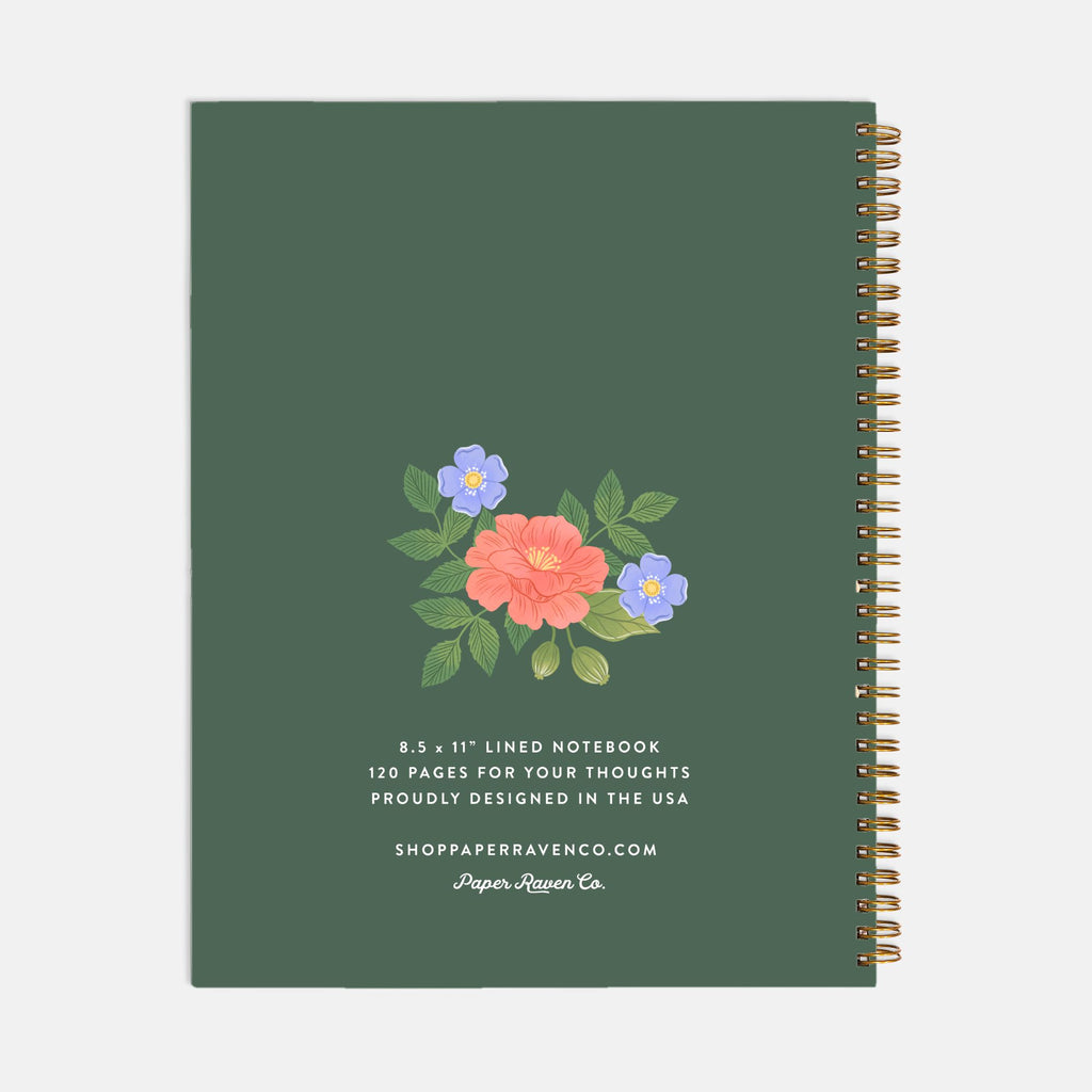 I Must Have Flowers: Hardcover Spiral Notebook