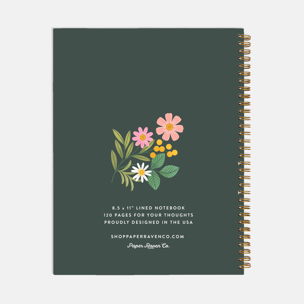 One Day At a Time - Dark: Hardcover Spiral Notebook