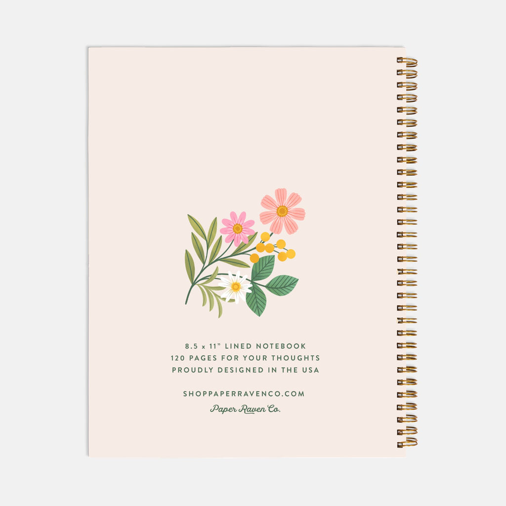 One Day At a Time - Light: Hardcover Spiral Notebook
