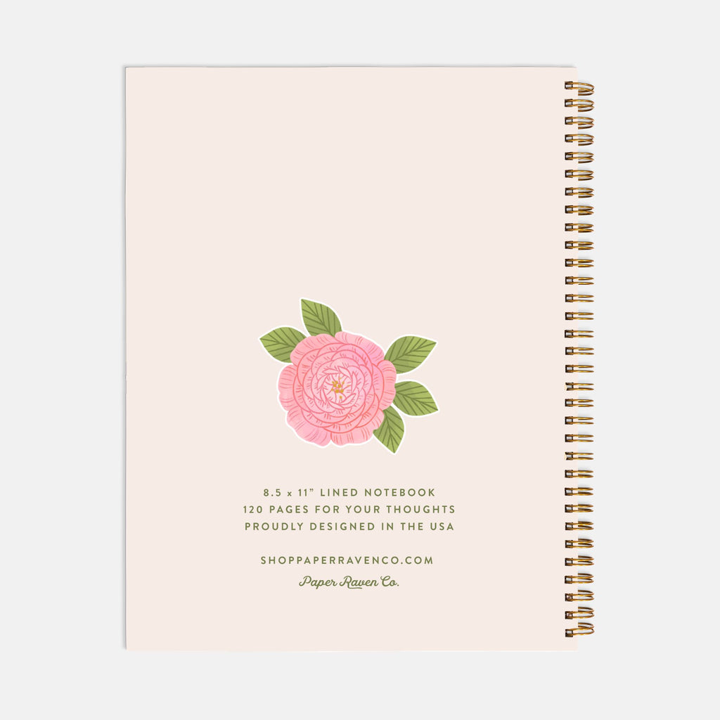 Be a Wildflower: Hardcover Spiral Notebook