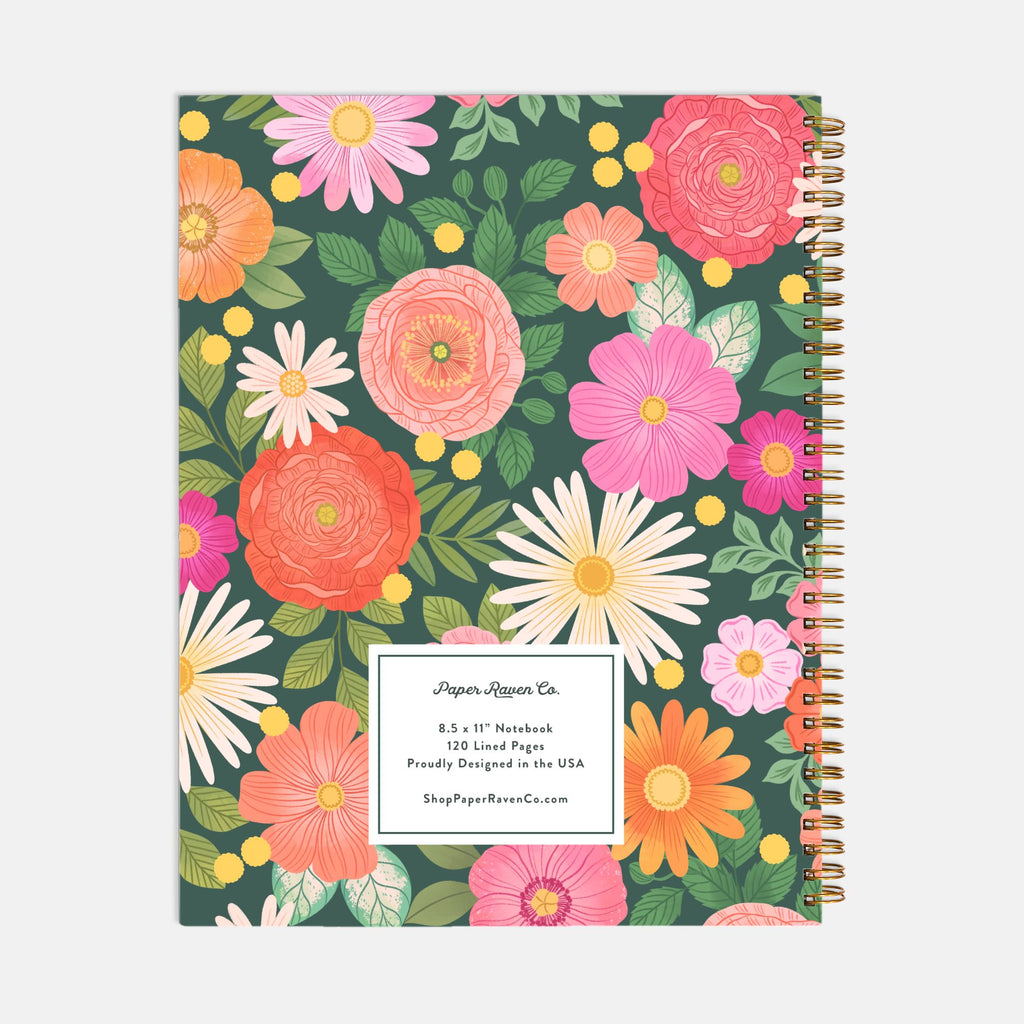 FlowerChild: Hardcover Spiral Notebook