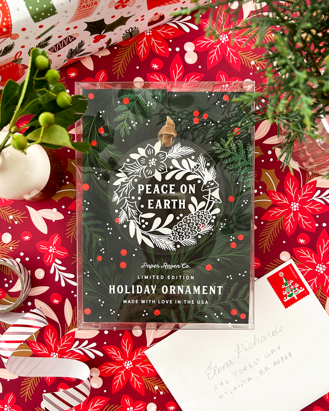 Set of 6: Limited Edition Acrylic Ornaments – Paper Raven Co. Set of 6: Limited Edition Acrylic Ornaments – Paper Raven Co.