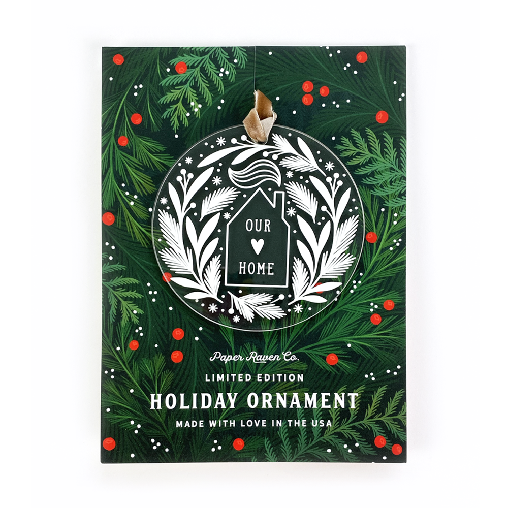 Limited Edition Acrylic Ornament: Home for the Holidays – Paper Limited Edition Acrylic Ornament: Home for the Holidays – Paper