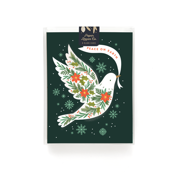 Botanical Dove Holiday Card