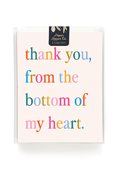 Bottom of My Heart Thank You Card