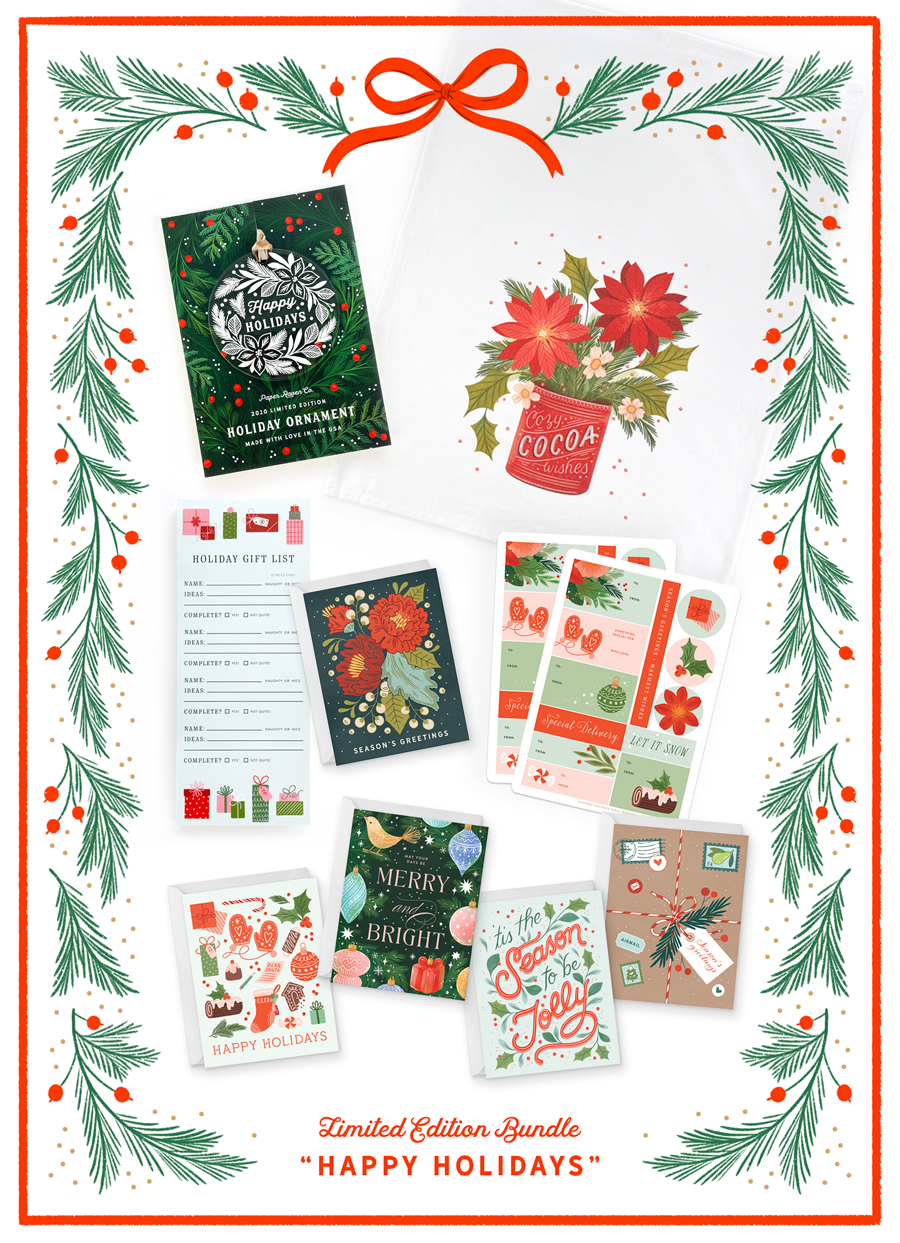Limited Edition Bundle: Happy Holidays Paper Raven Co. Limited Edition Bundle: Happy Holidays Paper Raven Co.
