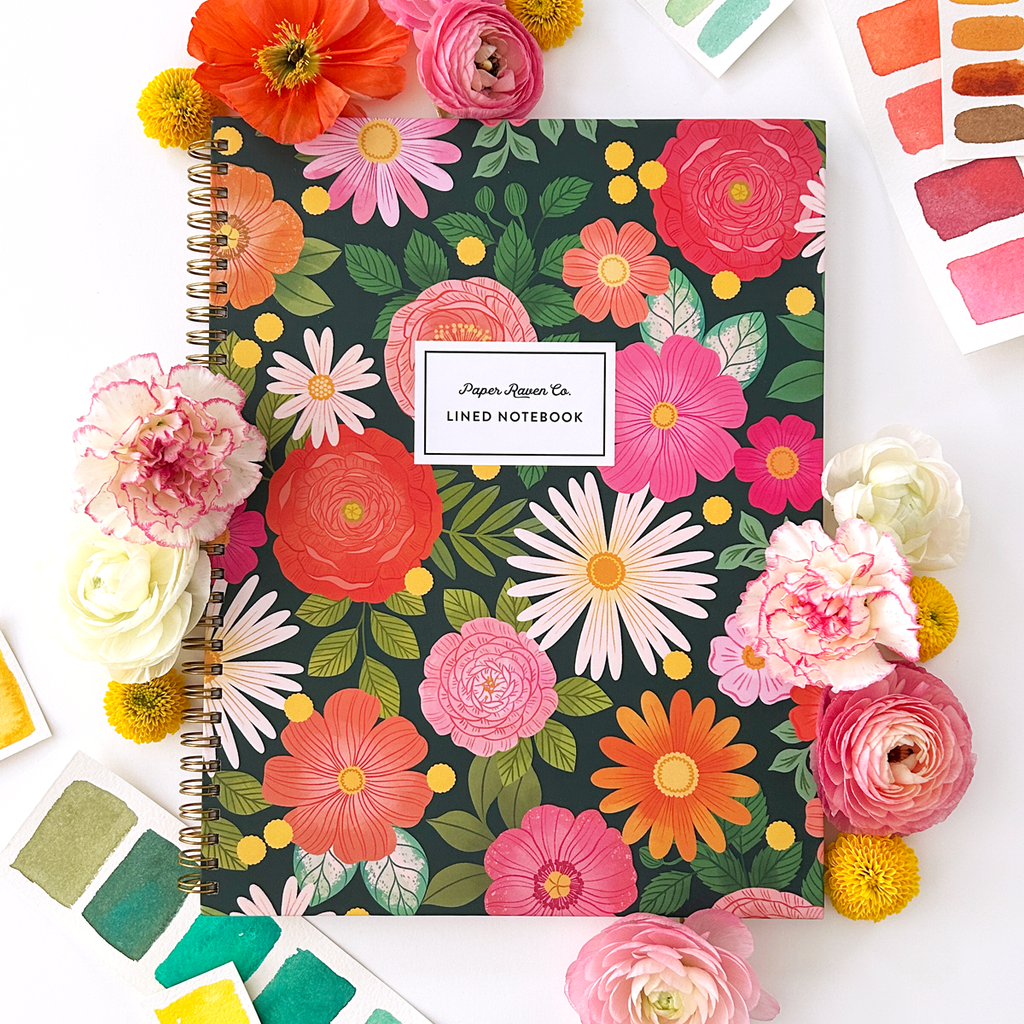 FlowerChild: Hardcover Spiral Notebook