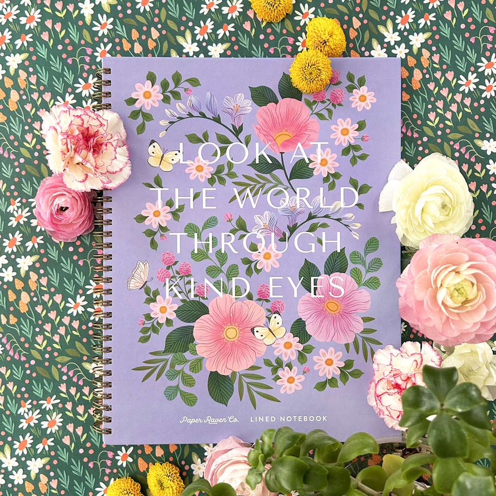 Kind Eyes: Hardcover Spiral Notebook