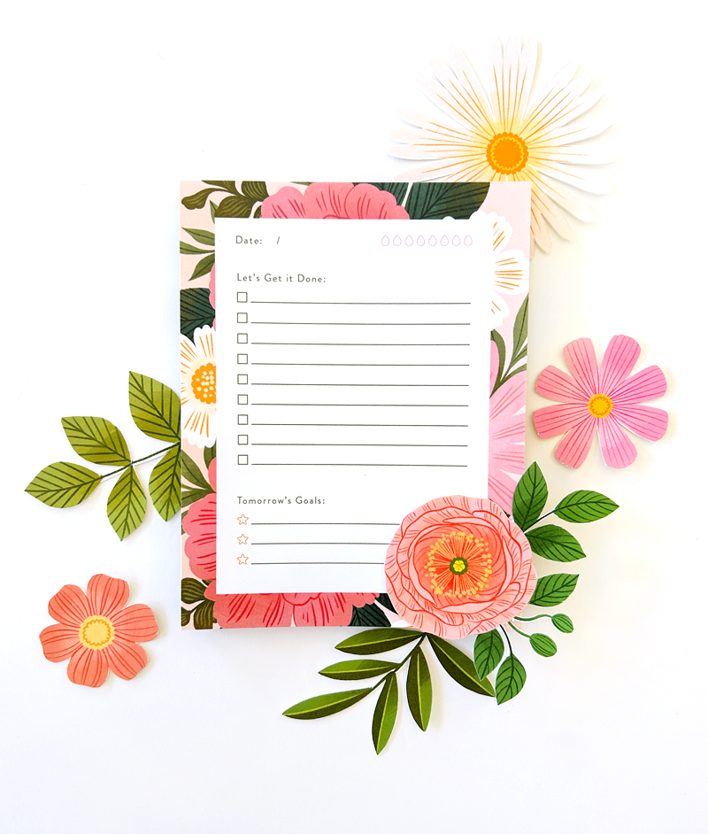 Sunny Floral Notepad