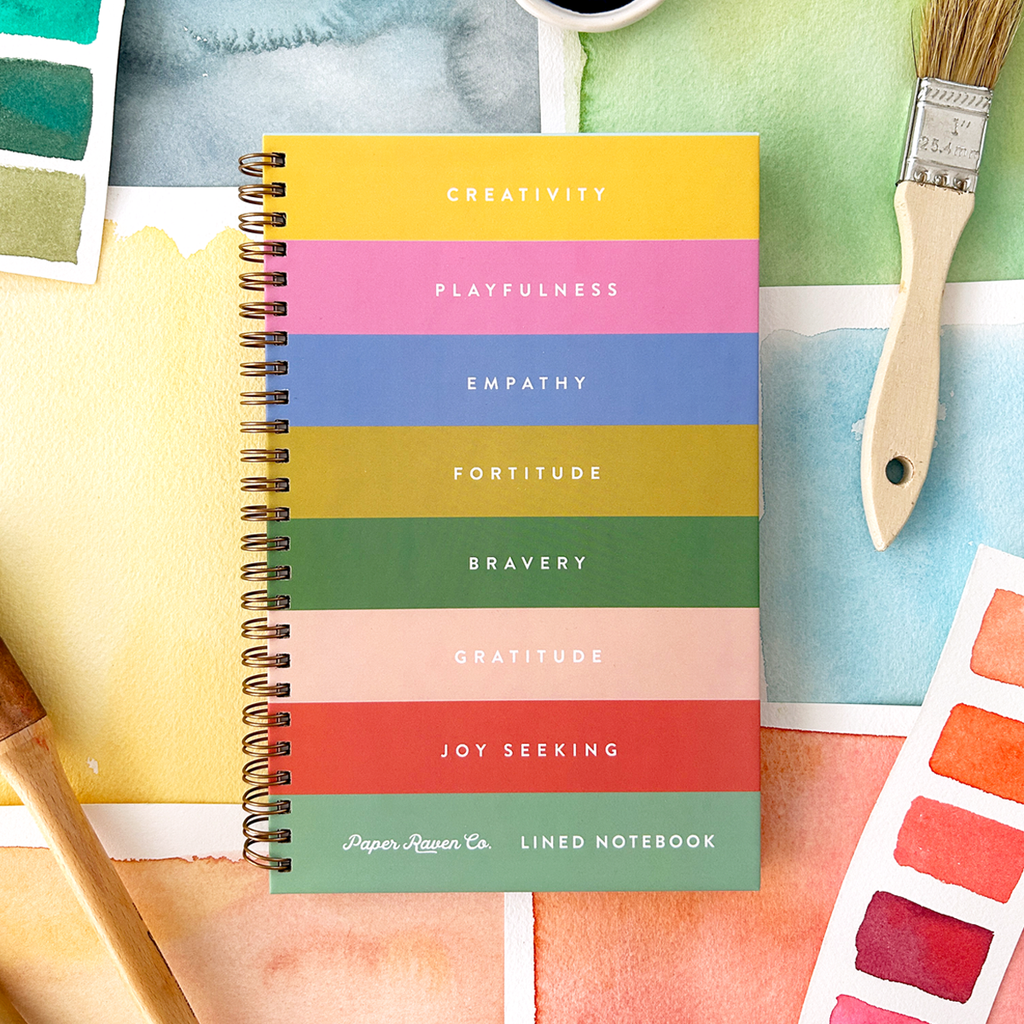 Rainbow Stack: Hardcover Spiral Notebook