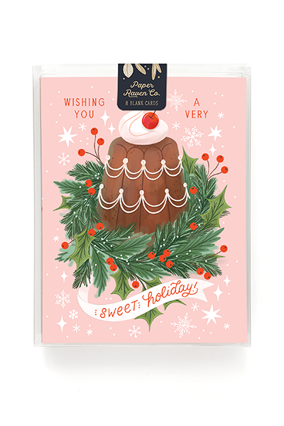 Sweet Fruitcake Holiday Card