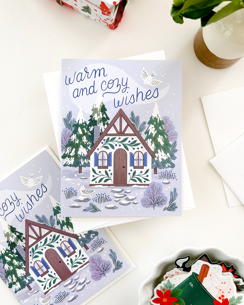 Winter Cottage Card