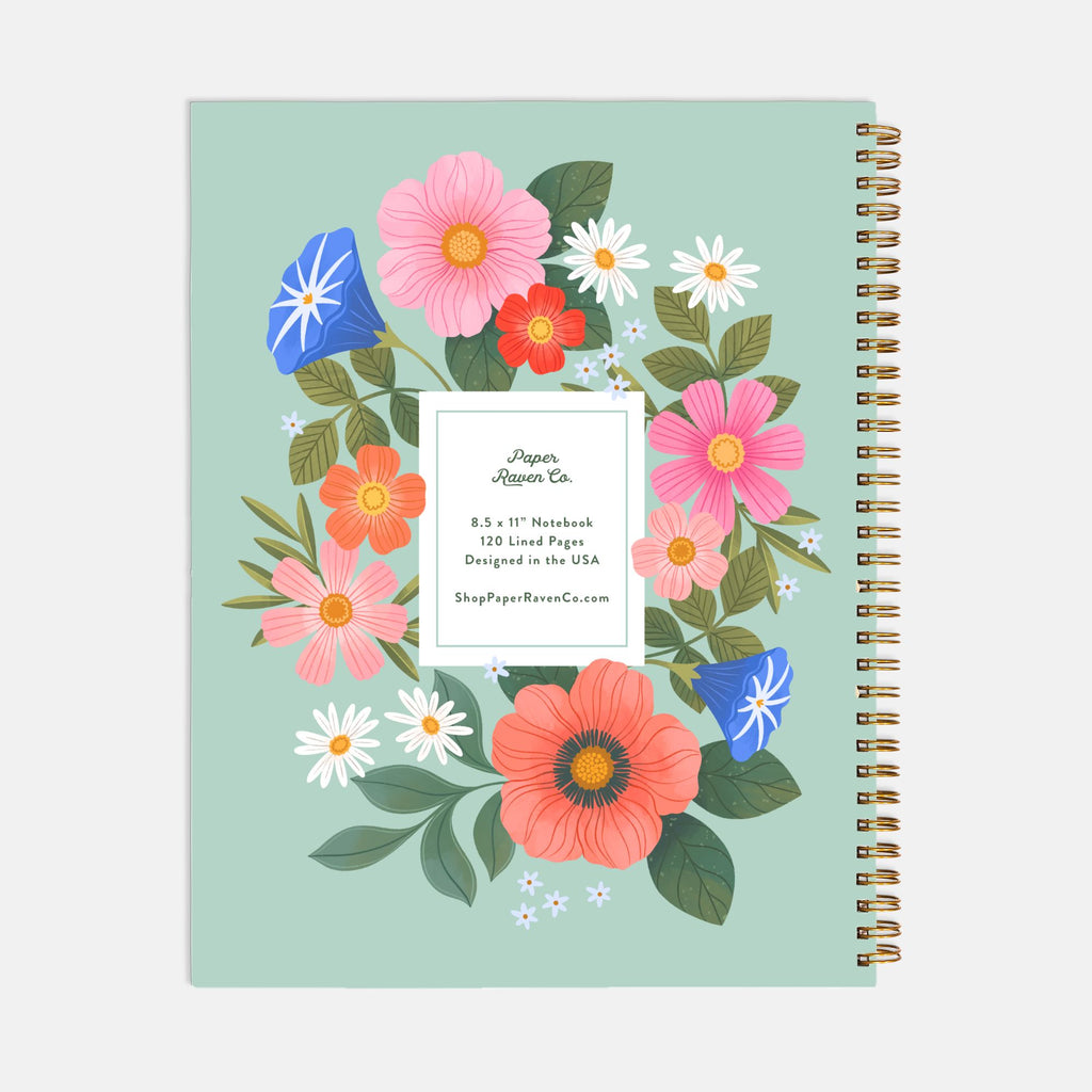 Stop and Smell the Flowers - Light: Hardcover Spiral Notebook