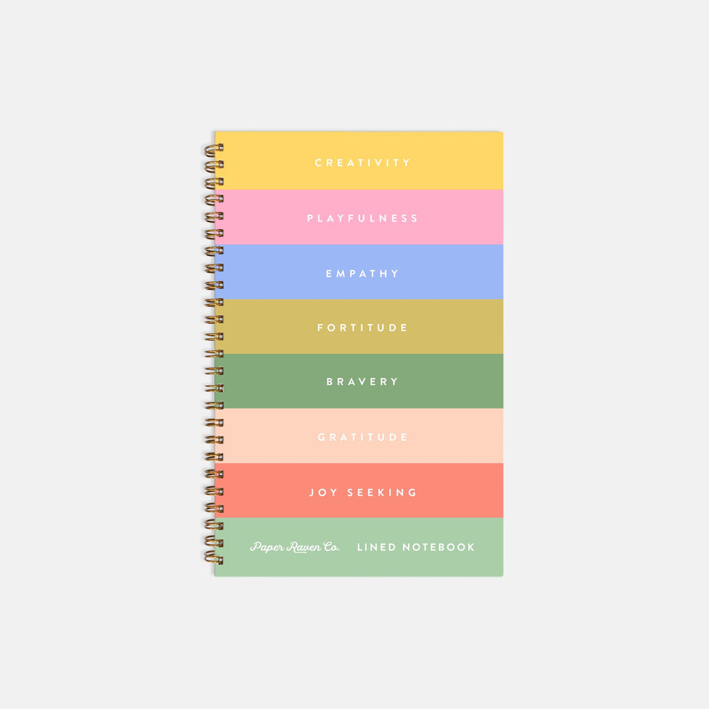 Rainbow Stack: Hardcover Spiral Notebook
