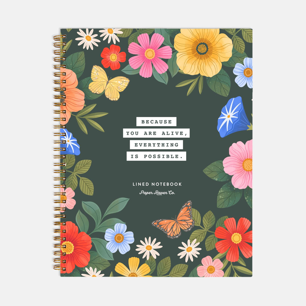 Everything Is Possible: Hardcover Spiral Notebook