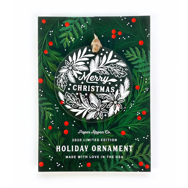 Limited Edition Acrylic Ornament: Merry Christmas