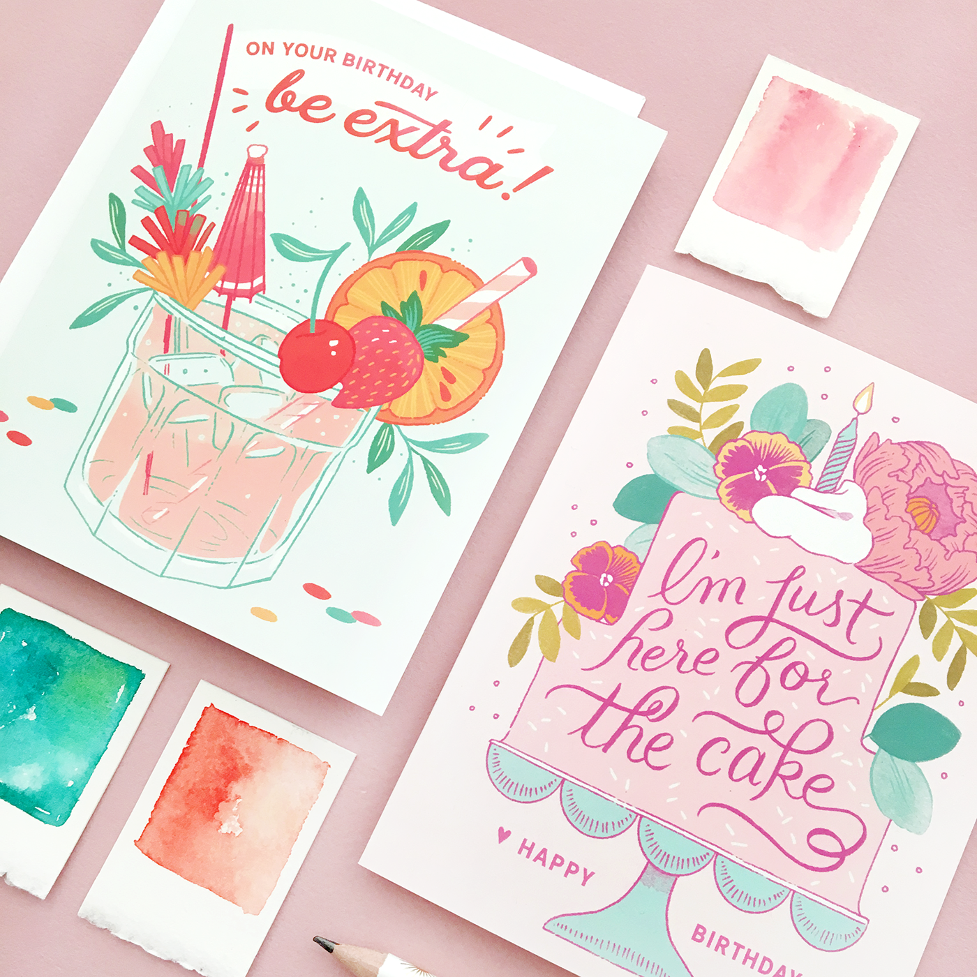 Paperlink General Feale Birthday Card For Woen - Afternoon Tea Cake