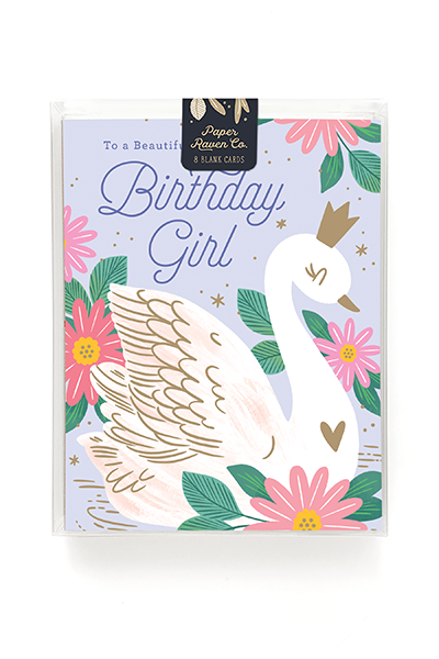 Birthday Swan Card