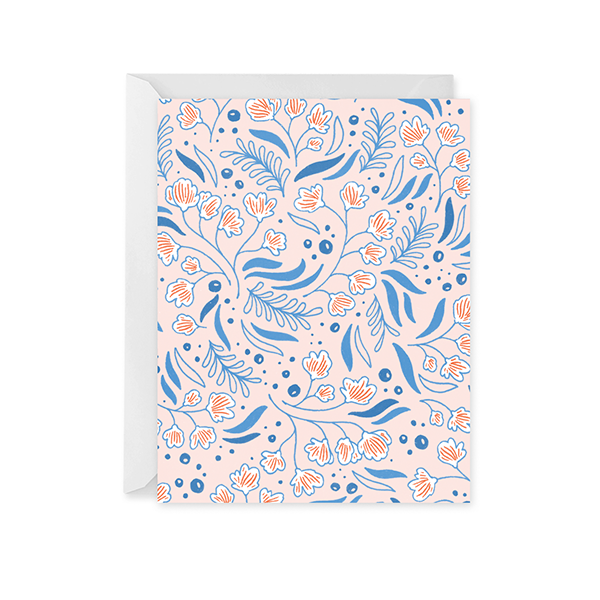 Blue Bell Patterned Card