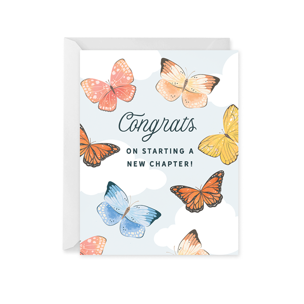 NEW! Butterfly Congrats Card