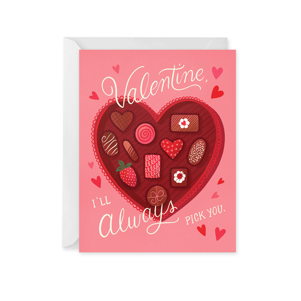 Valentine Chocolate Box Card – Paper Raven Co.