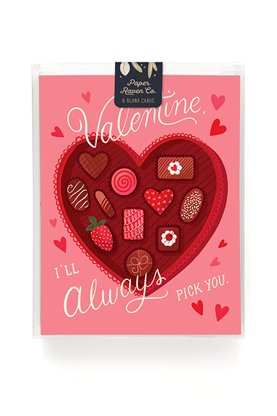 Valentine Chocolate Box Card