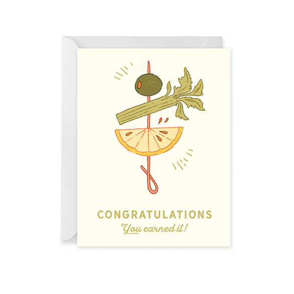 Cocktail Congrats Card