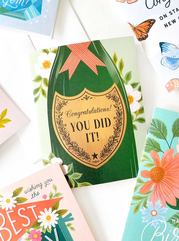 NEW! Champagne Congrats Card