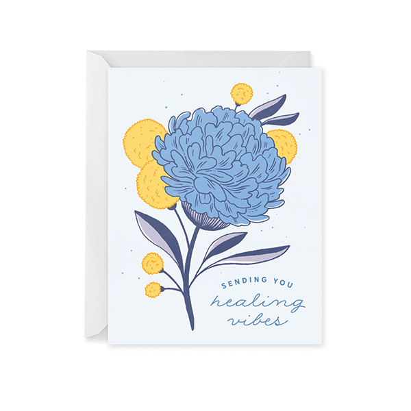 Healing Vibes Hydrangea Card – Paper Raven Co.