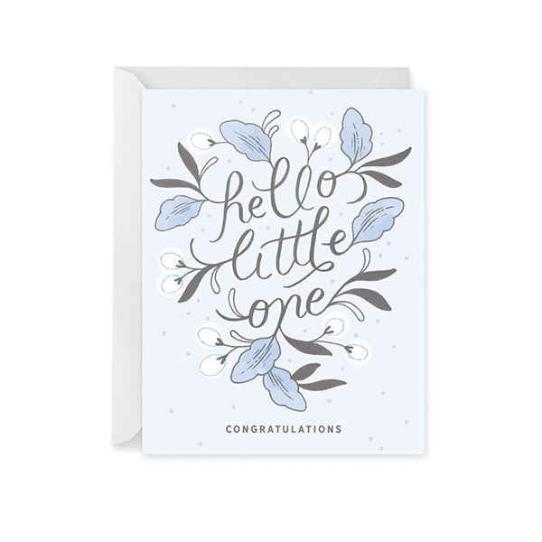 Hello Little One Card for Boy