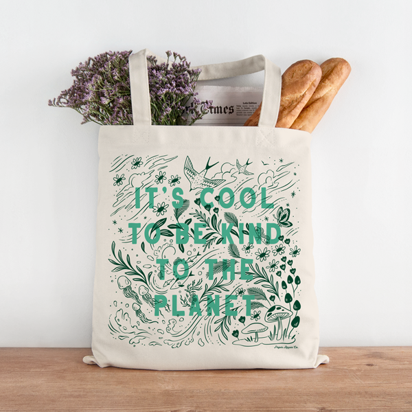"Cool to be Kind" Resuable Tote Bag
