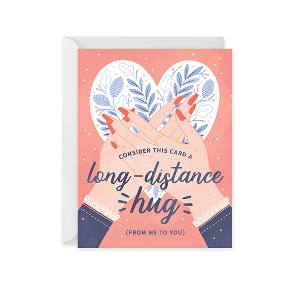 Long Distance Hug Card