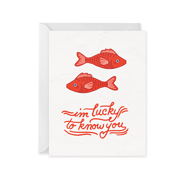 Lucky Fish Card – Paper Raven Co.