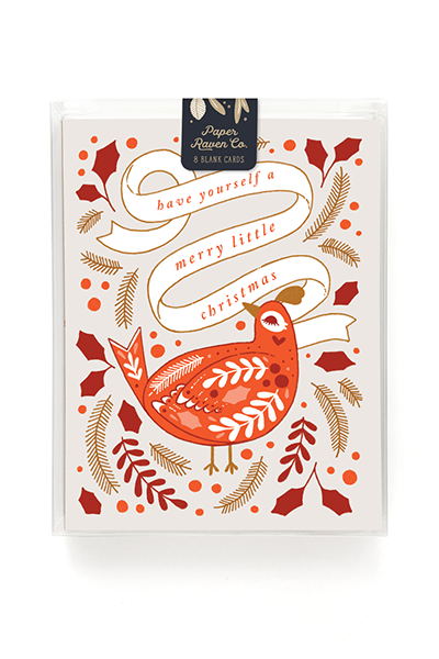 Merry Bird Holiday Card