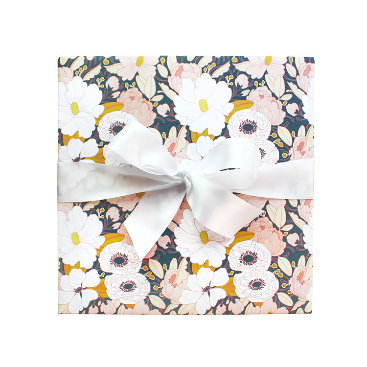Night Floral Wrapping Paper – Paper Raven Co.