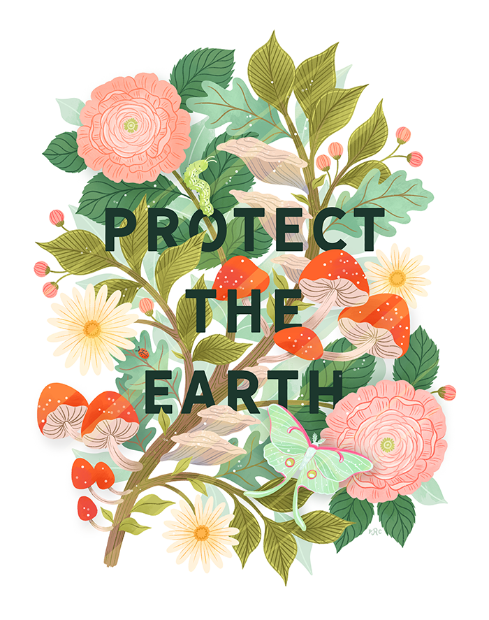 Protect The Earth Fine Art Print
