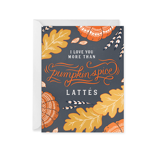 Pumpkin Spice Love Card