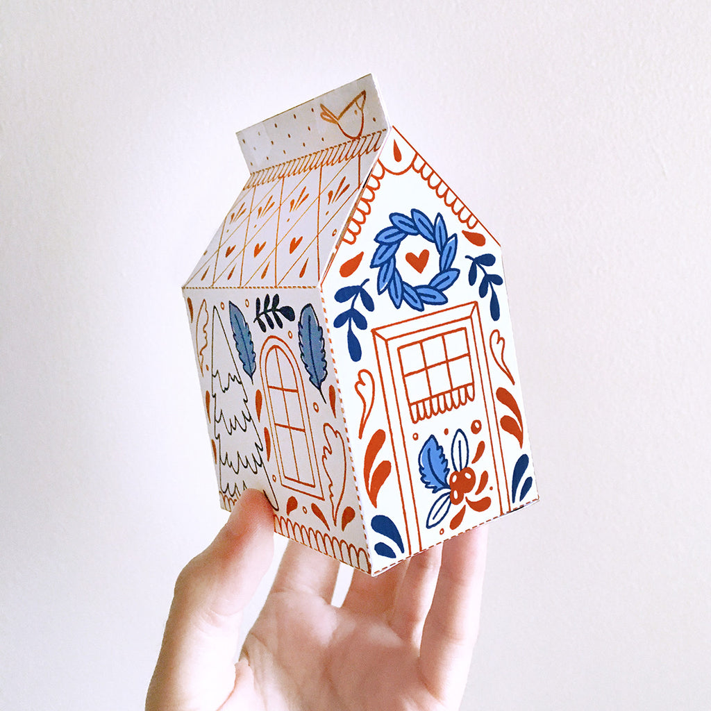 DIY Scandinavian Cottage Favor Boxes