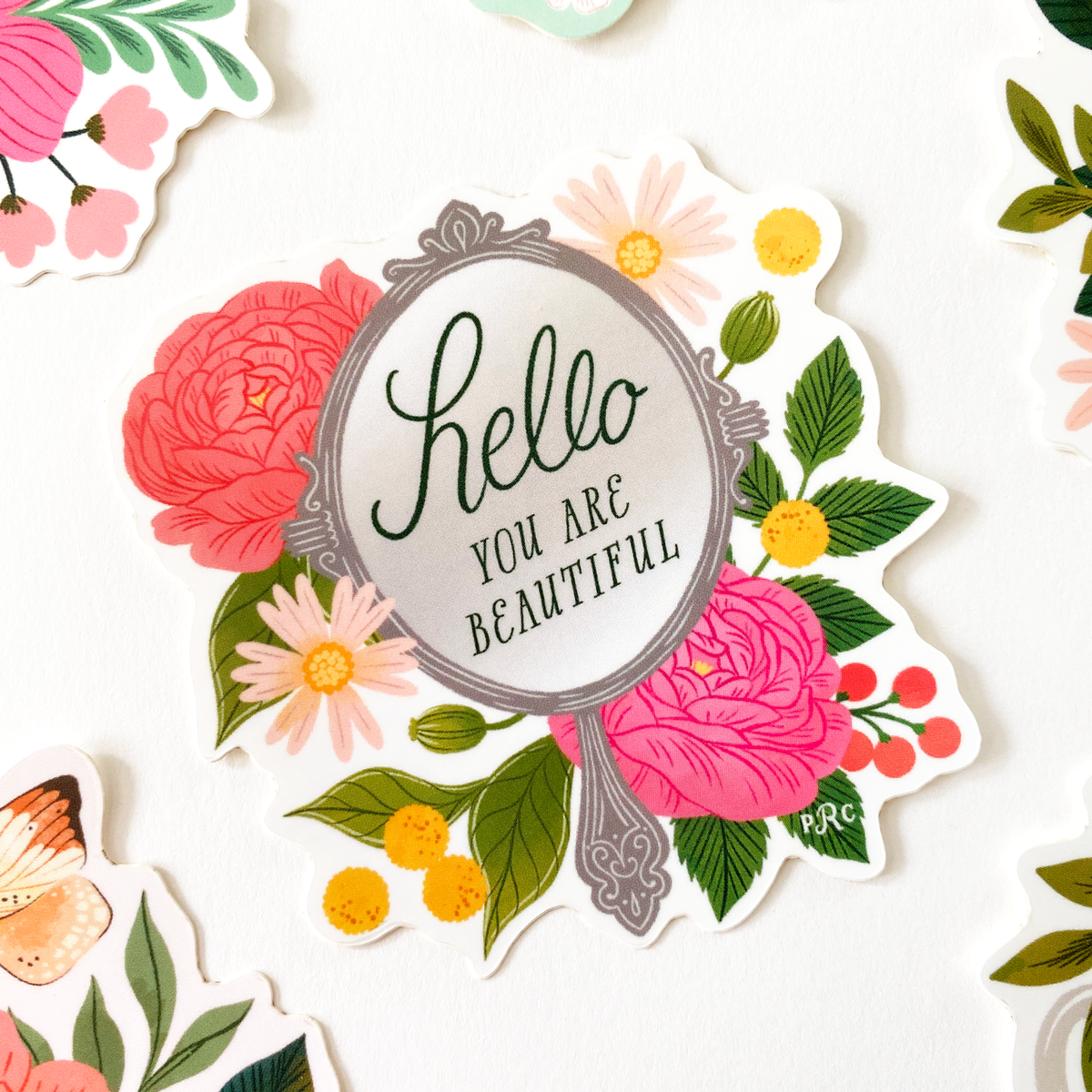 NEW! Hello Beautiful Sticker – Paper Raven Co.
