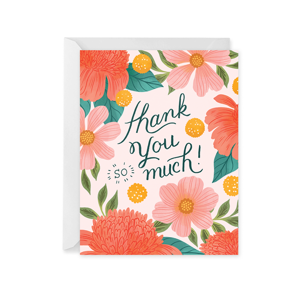 NEW! Tropical Bouquet Thank You Card