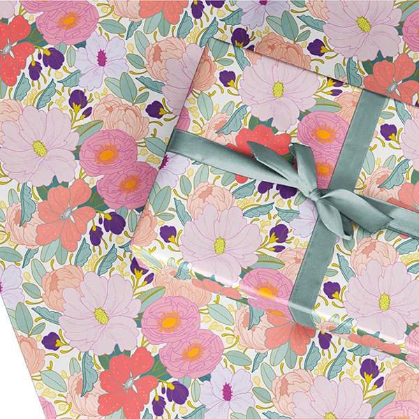 Full Floral Wrapping Paper – Paper Raven Co.