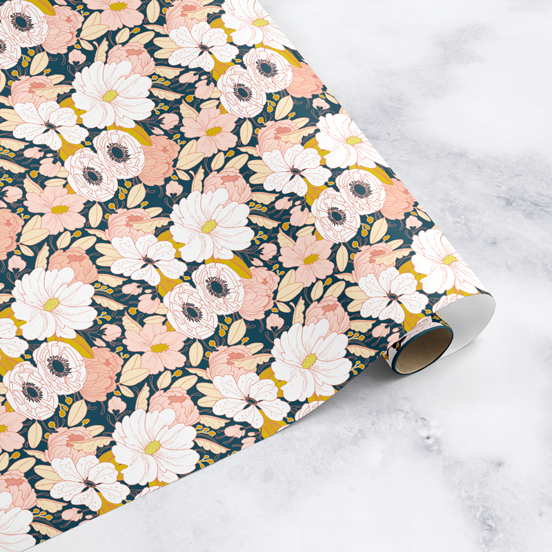 Gift Giving – Tagged floral wrapping paper – Paper Raven Co.